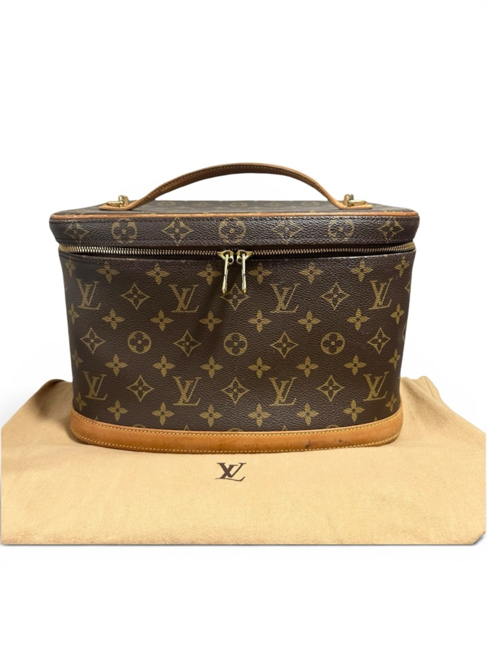 Louis Vuitton Monogram Canvas Brown and Tan Vanity Case